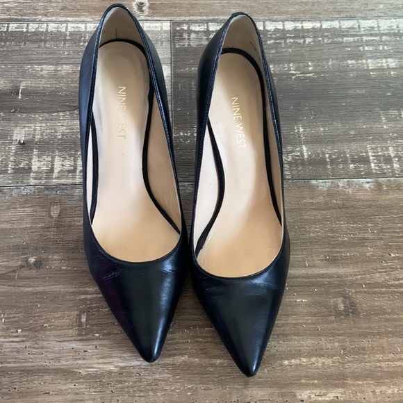 Nine West Leather Stiletto Heels - Picture 2 of 7